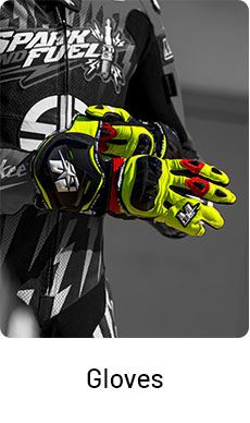 Customizable leather motorcycle gloves